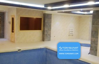 ساخت سونا خشک ، راه اندازی استخر و موتورخانه